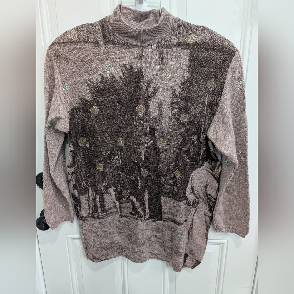 Artistic Sweater in Brown and Gray Ptp 22-24" Small
